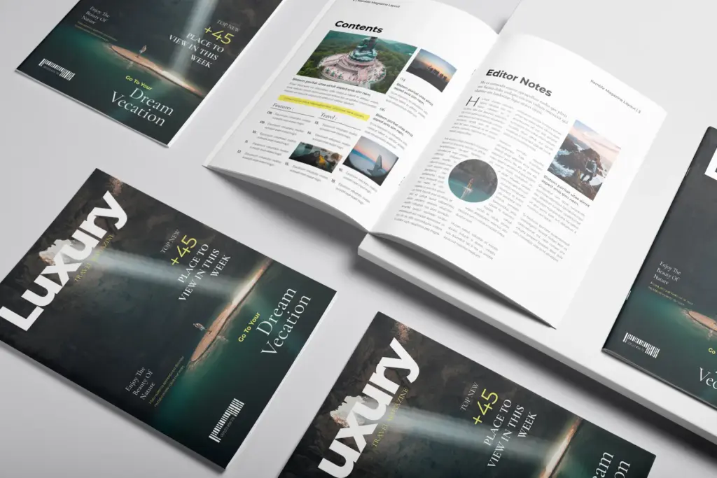 Coastal aerial cover with editor notes and contents page.