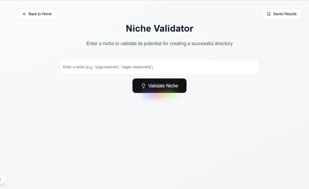 Niche Validator Feature