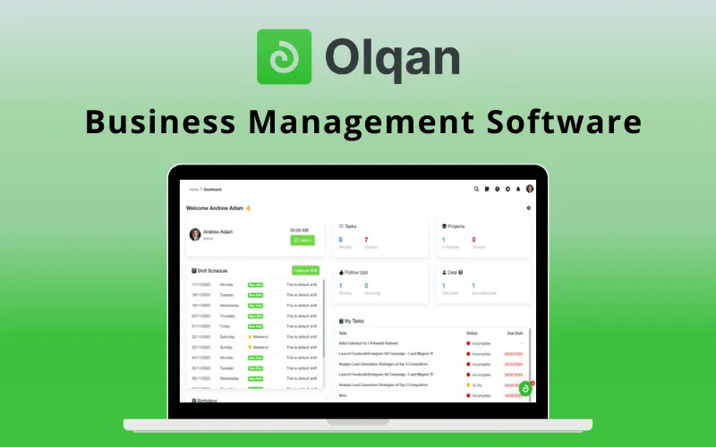 Olqan All in one Business Managment Software Feature Image
