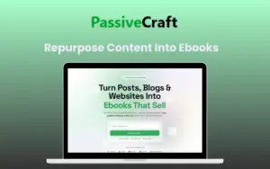 PassiveCraft - Turn Ideas Into Ebooks, Guides & Workbooks | Lifetime Access