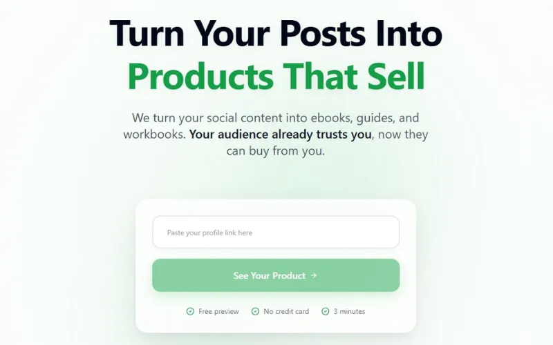 PassiveCraft AI Content Repurposing Tool