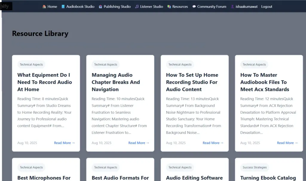 Resources Library - AI Audiobook creator