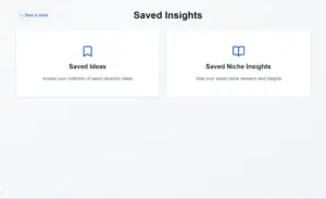 Saved Insights Screen