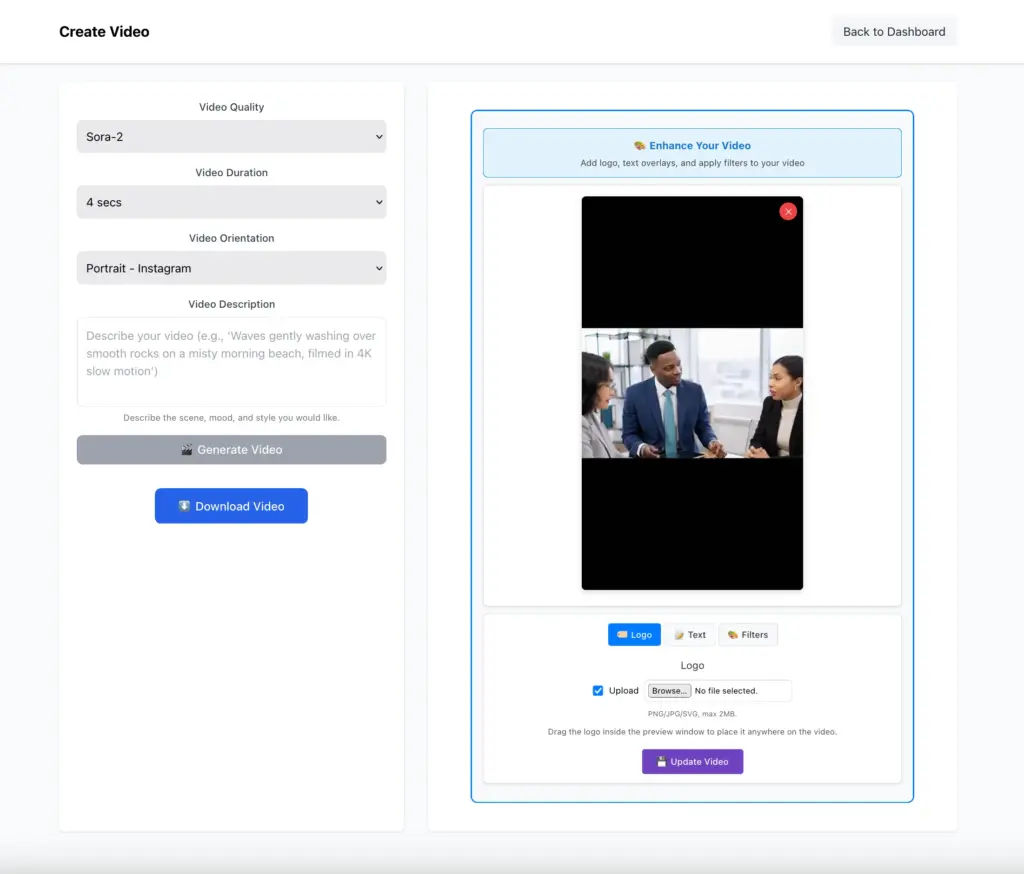 Watermark-Free Video