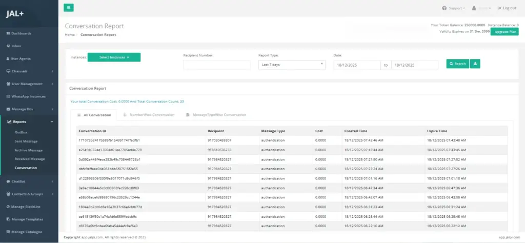 Conversation Reports