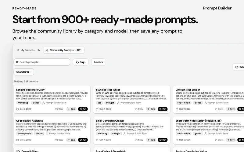 900+ Ready Prompts