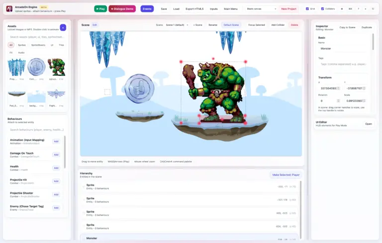 ArcadeOn Engine Header