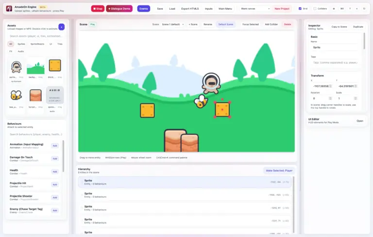 ArcadeOn Engine Play
