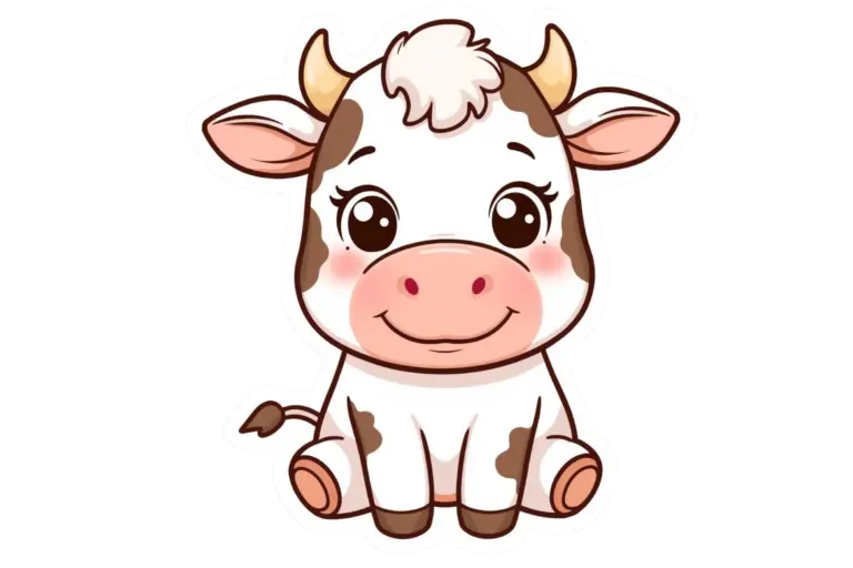Cute Calf Sticker