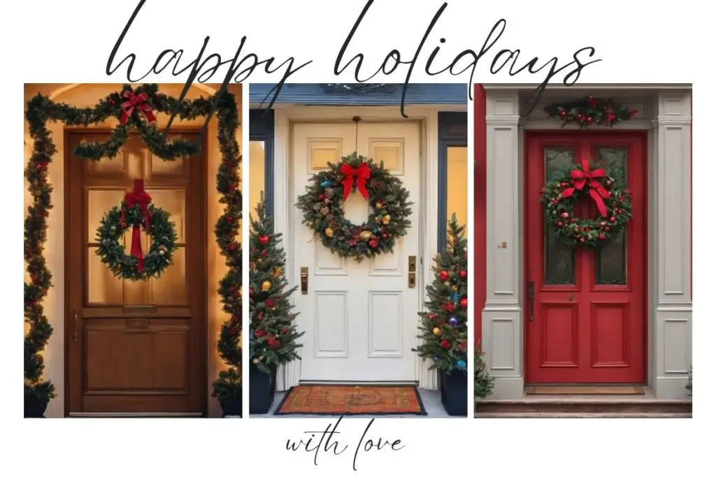 Happy Holiday Christmas Door Graphic