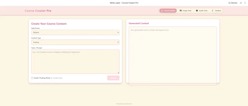 White Label Course Creator Pro