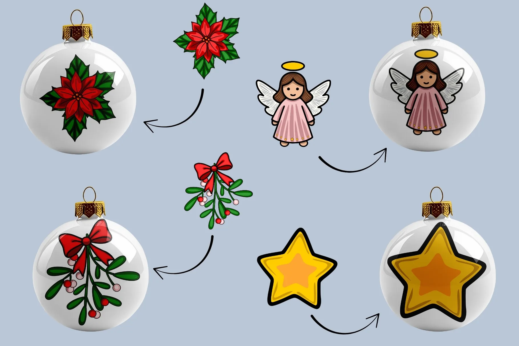 Cute Christmas Angel Graphics