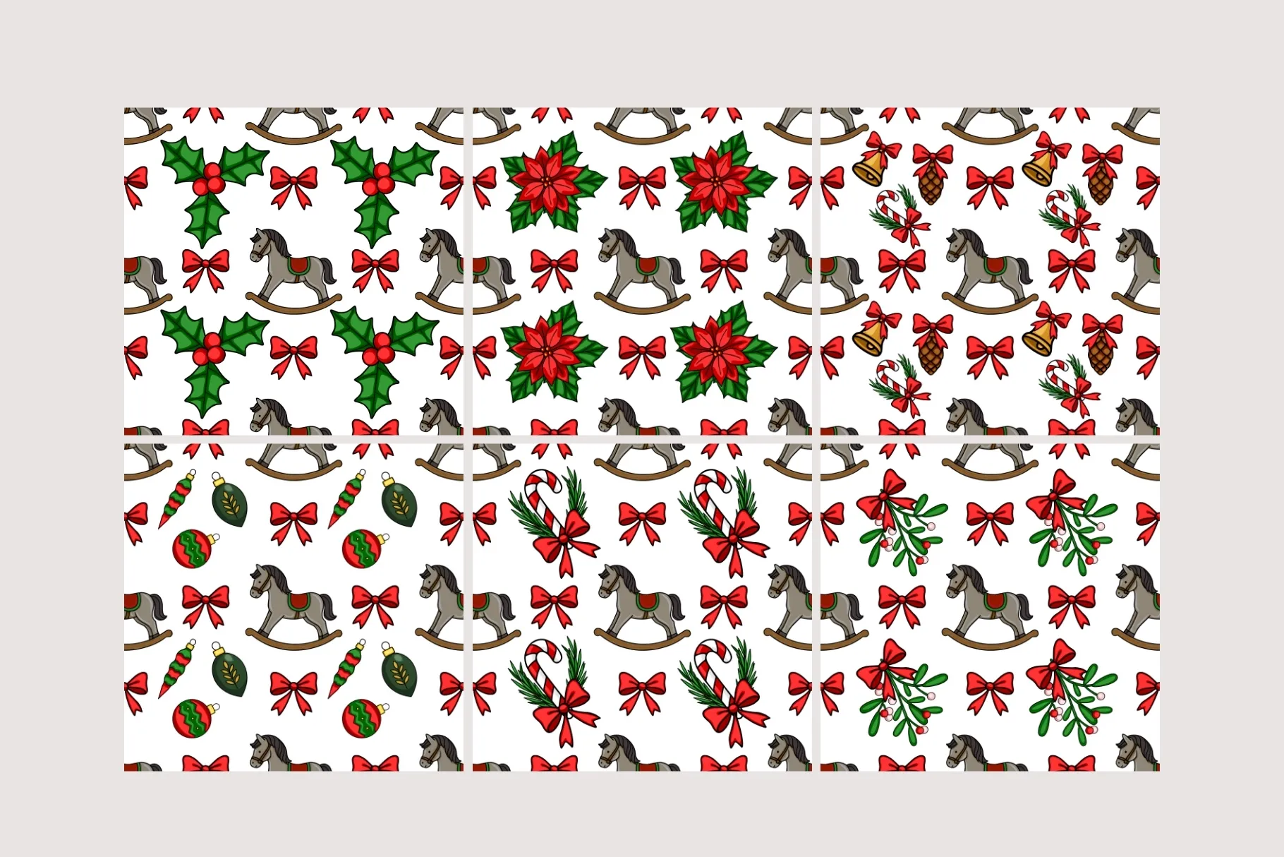 Cute Rocking Horse Patterns