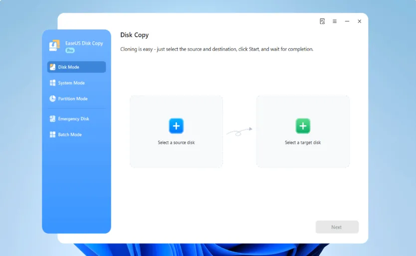 Windows Disk Cloning Step 1