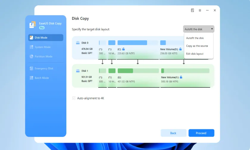 Windows Disk Cloning Step 3