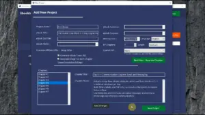 Feature To Add New Project In Ebooktrix AI Book Creator