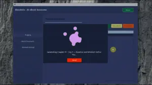 Chapter Generation In Ebooktrix AI Book Creator