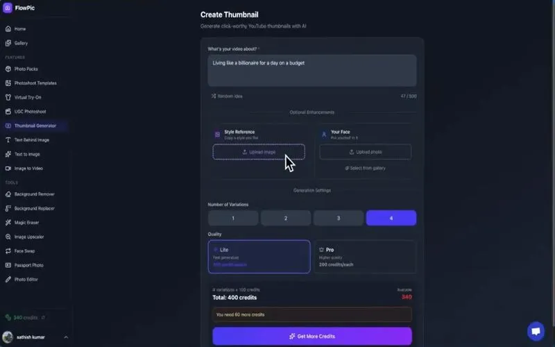 Flowpic Thumbnail Generator