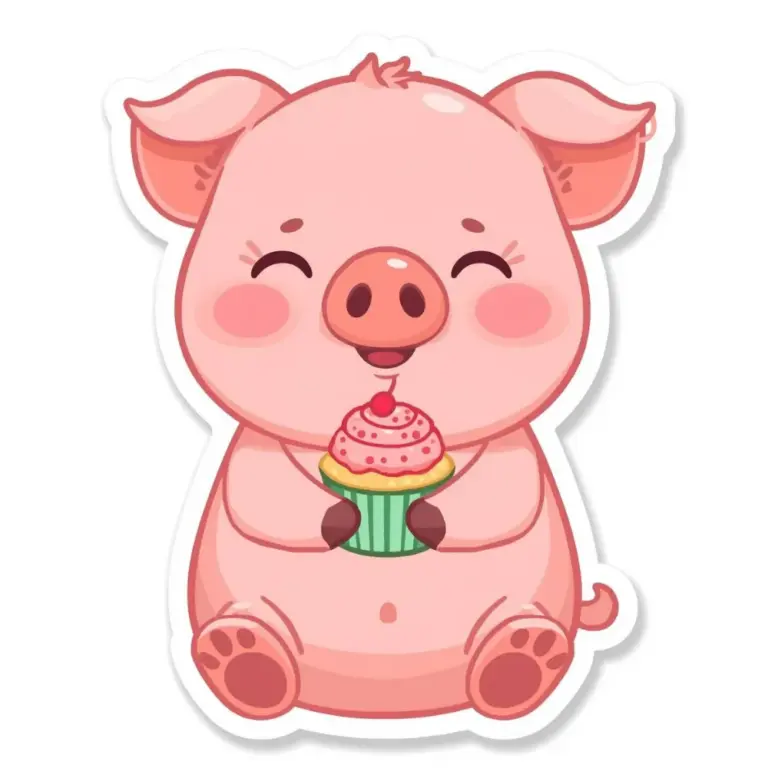 Cute Pig Sticker