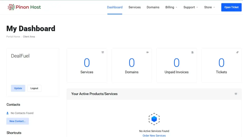 Pinon Host Dashboard