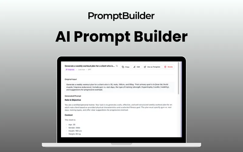 AI Prompt Builder Feature Image