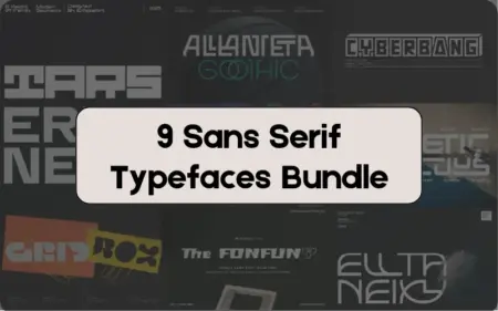 Sans Serif Typefaces Bundle Feature Image