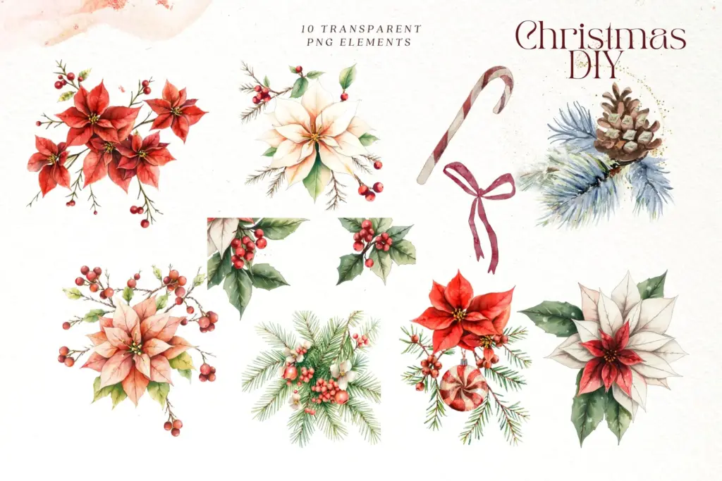 Scandinavian Christmas Elements