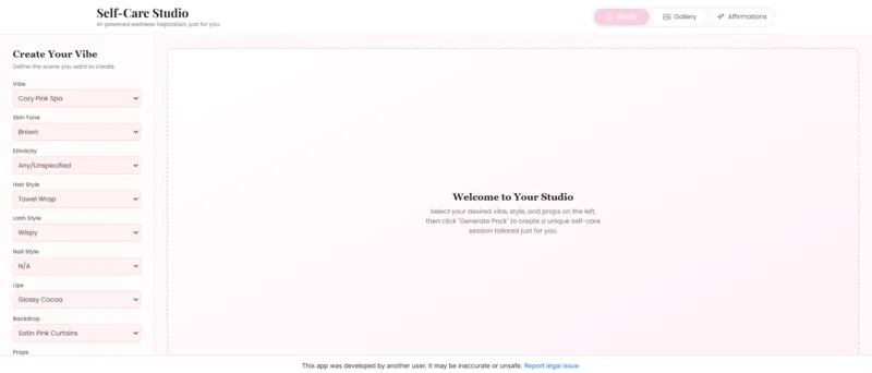 White Label Self Care Studio