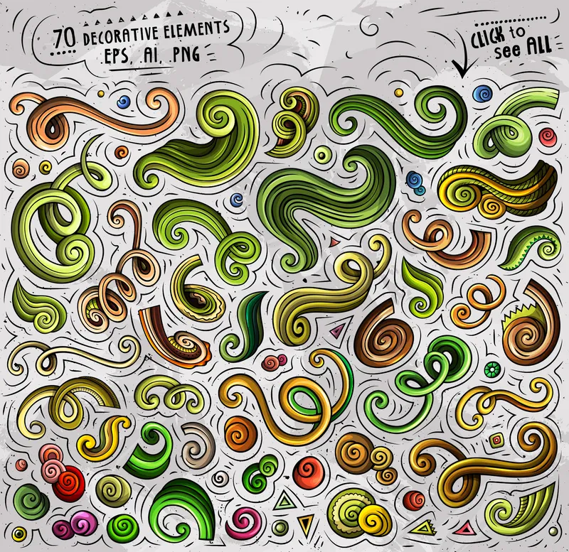 Collage of summer fruit & garden clipart included in the bundle