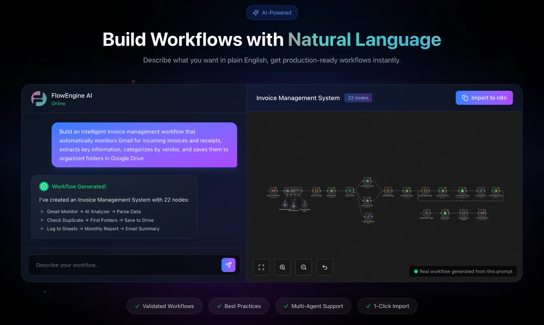 Workflow with Natural Language 