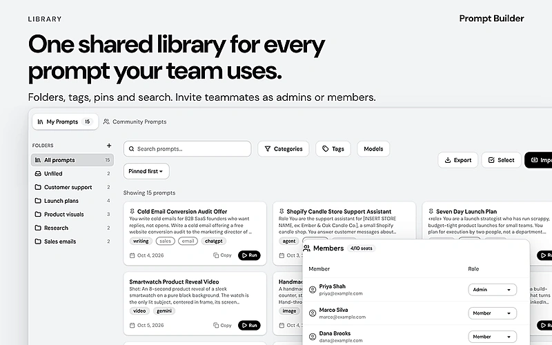 Shared Team Library