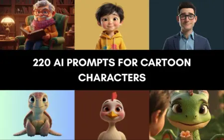 220 AI Prompts For Cartoon Characters Feature Image