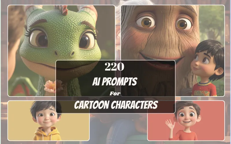 200+ AI Prompts For Cartoon Characters | Commercial License