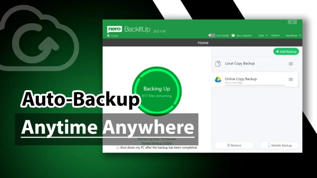 Auto Backup by Nero Backit