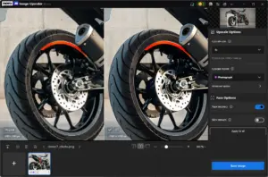 Bike Detail Upscaling with Nero