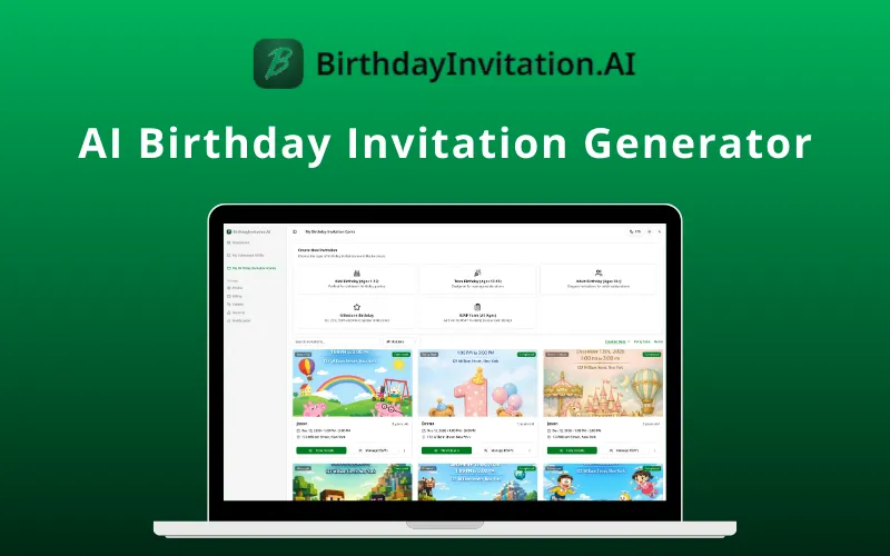 BirthdayInvitationAI Feature Image