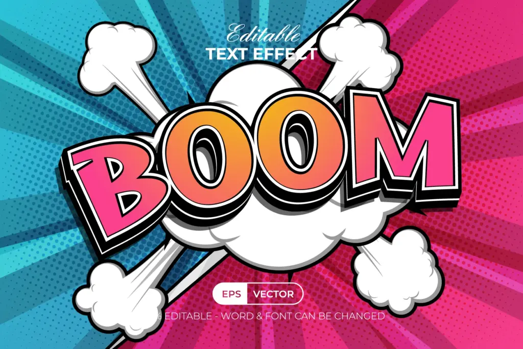 Comic Text Effect - Boom