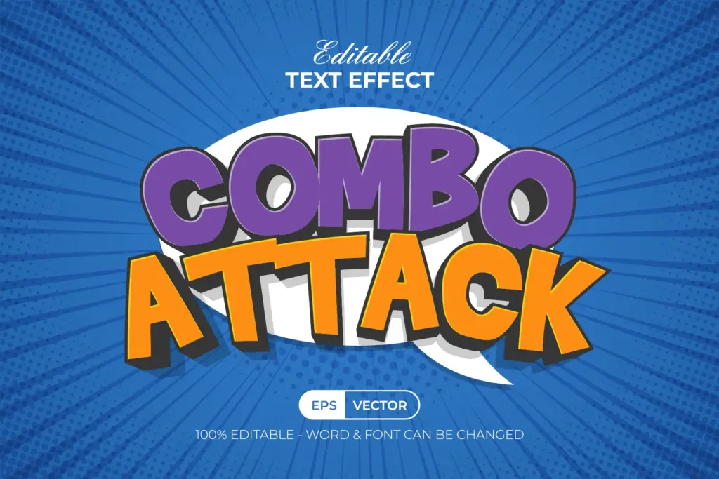 Comic Text Effect - Combo Attack