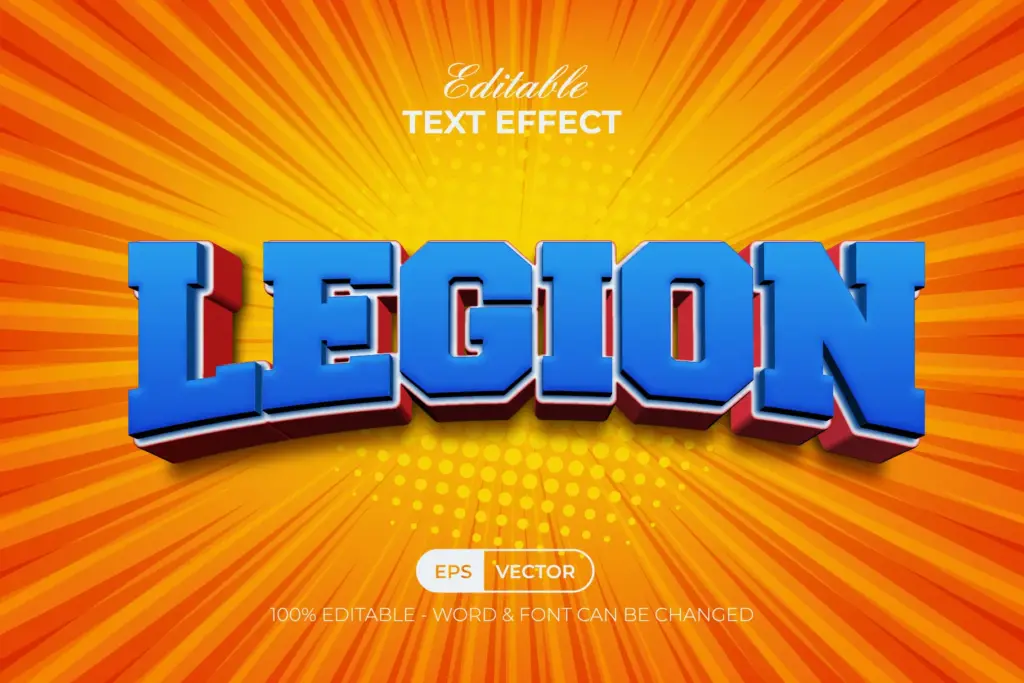Comic Text Effect- Legion