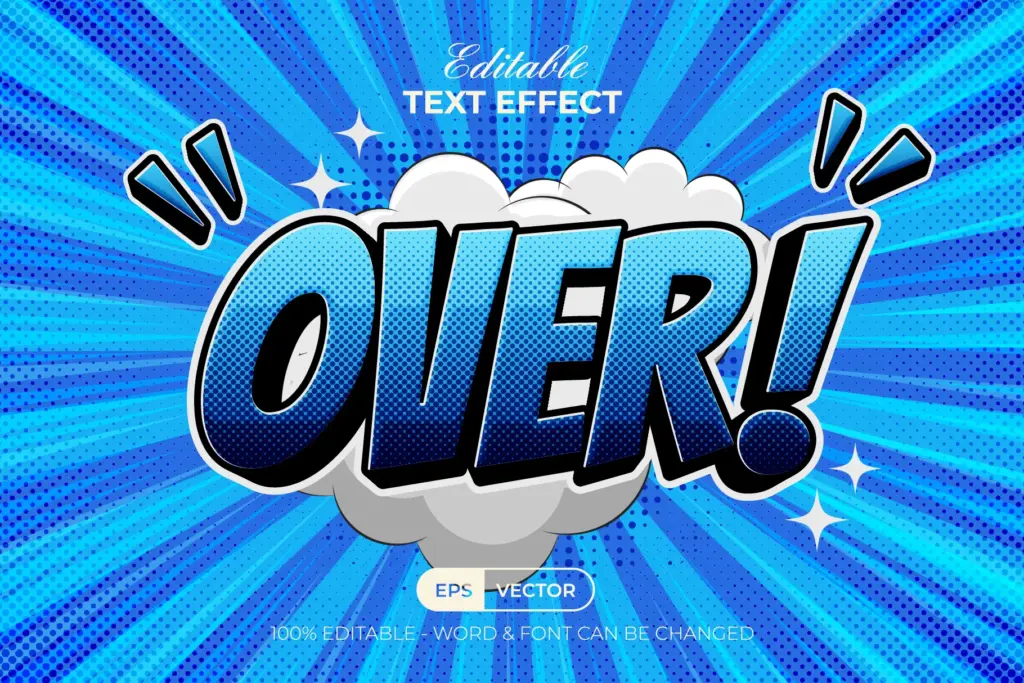 Comic Text Effect - Over