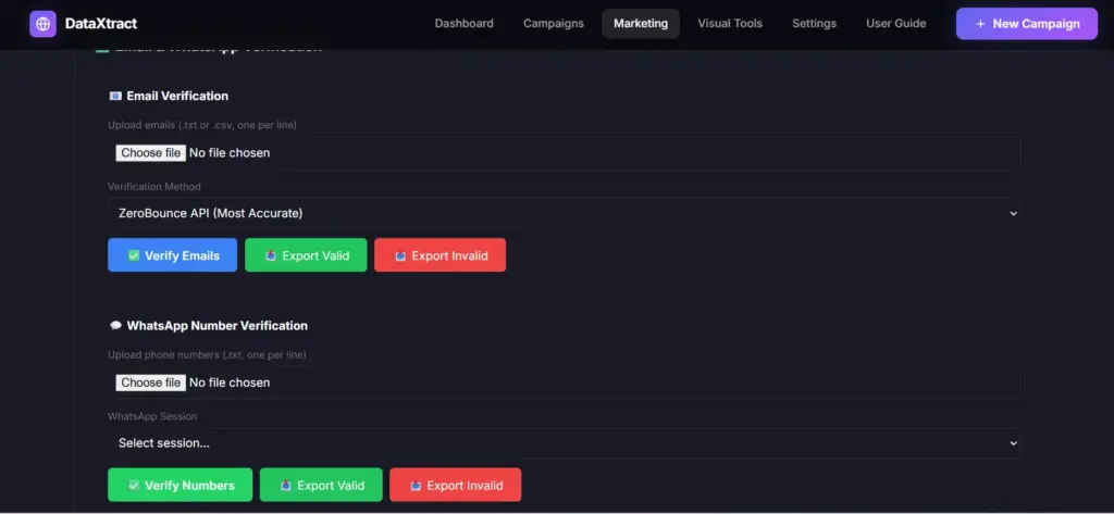 Email Verification In DataXtract Pro Data Extraction Tool For Lead Generation