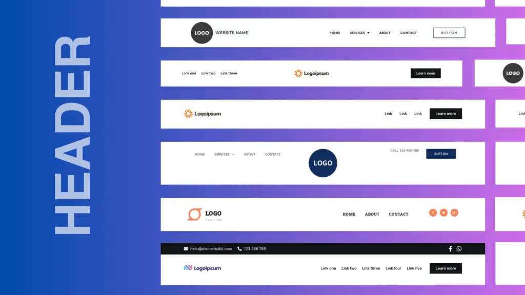 CopyElement Header Designs