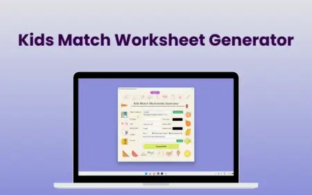Kids Match Worksheet Generator Feature Image