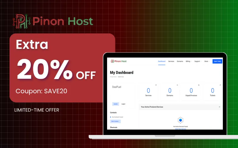 Pinon Host Flash Sale Banner