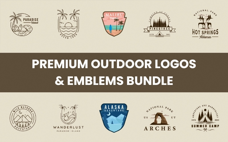 Premium Outdoor Logos and Emblems Bundle