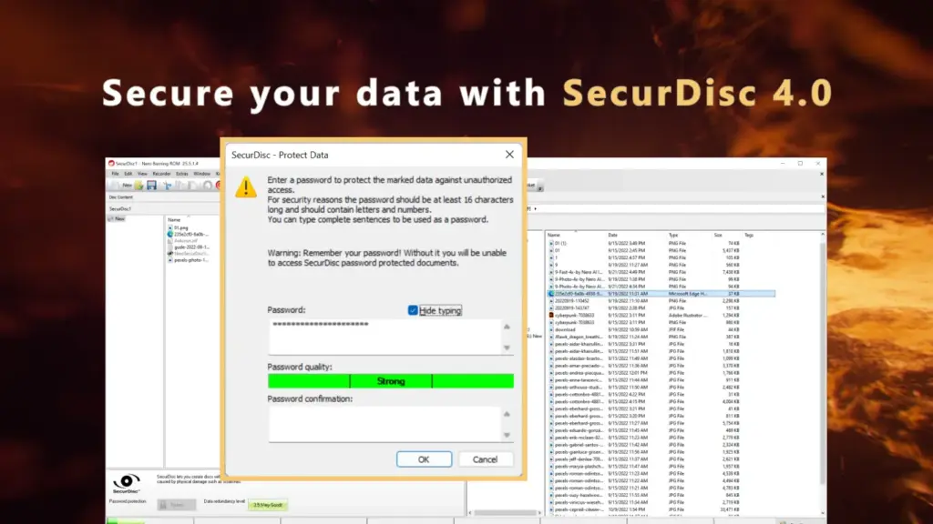 Secure your Data using Nero Burning ROM