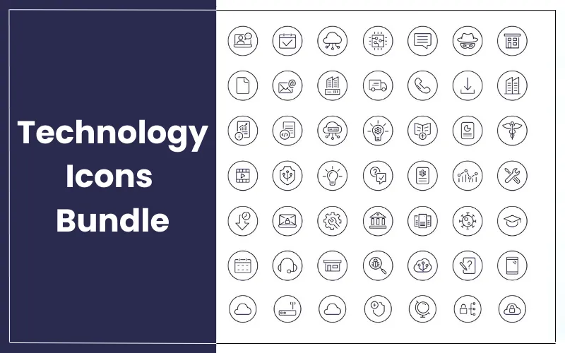 Technology Icons Bundle Feature Image