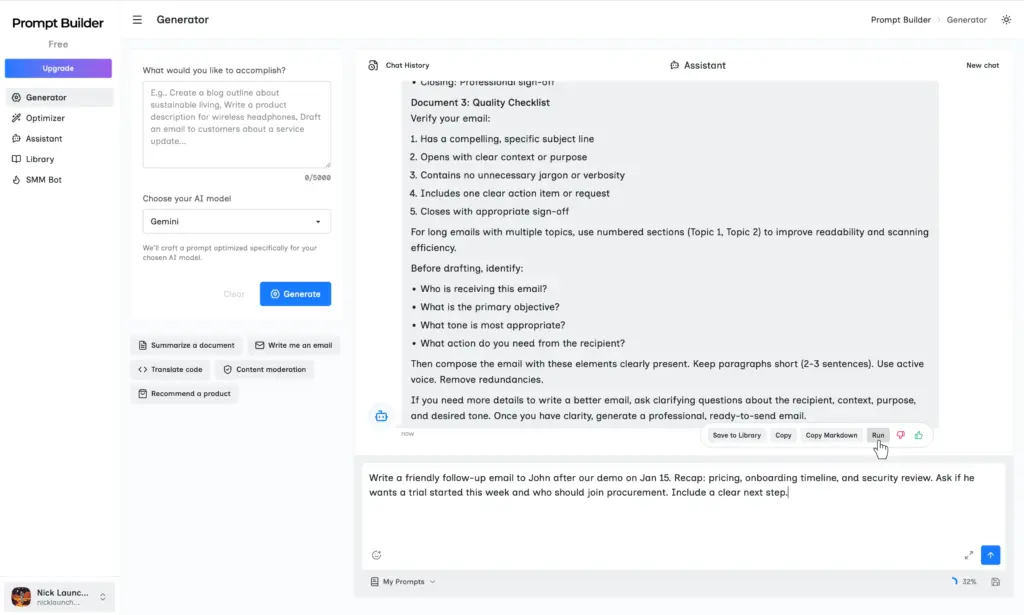 Prompt Builder Prompt Generator