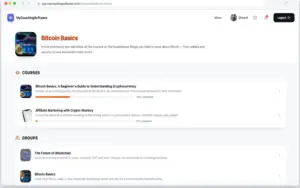 this is the community detail page of the MyCoachingSoftware – AI Coaching Management Software
