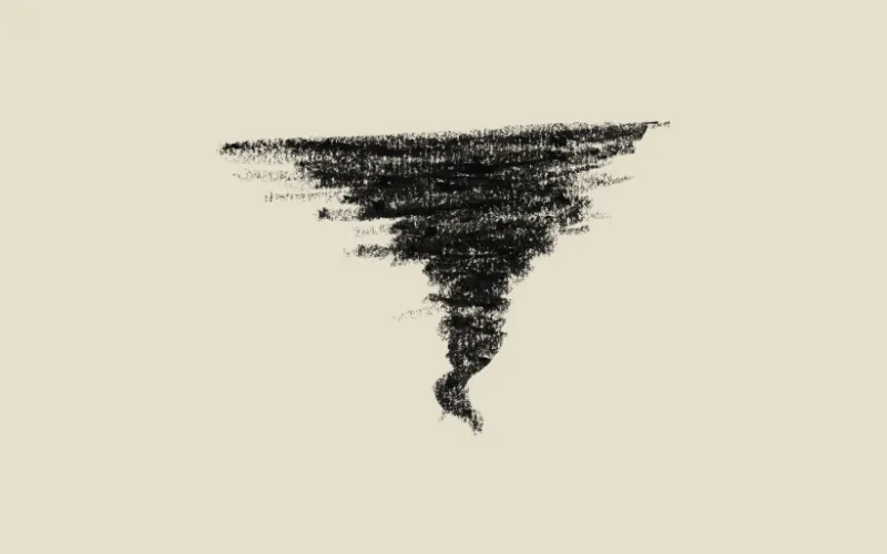 Tornado doodle from the Scribble Overlays & Textures Bundle